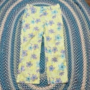 Vintage‎ Lilly Pulitzer Lime Green Floral Pants